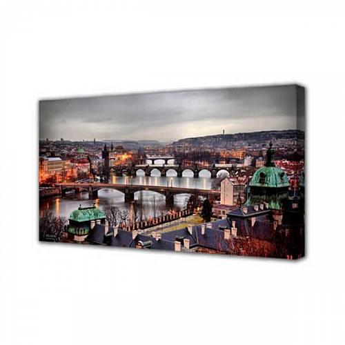 Холст Пражские мосты Toplight 50х100х2см TL-H3038
