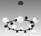 Подвесная люстра Crystal Lux Salvadore SP9H Black Chromium - фото №2