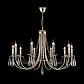 Подвесная люстра Crystal Lux Victoria SP10 Gold/Amber - фото №4