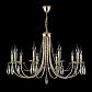 Подвесная люстра Crystal Lux Victoria SP10 Gold/Amber - фото №3