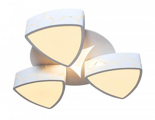Потолочная светодиодная люстра Ambrella light Orbital Granule FG2063 WH 72W+15W D330