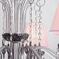 Подвесная люстра Eurosvet 10086/8 серебро/дымчатый хрусталь Strotskis - фото №3