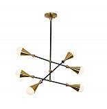 Подвесная люстра Lumina Deco Valpina LDP 6029-6 BK+MD