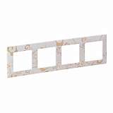 Рамка 4-постовая Legrand Valena Life Ампир белый 754104