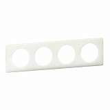 Рамка 4-постовая Legrand Celiane белый глянец 066634