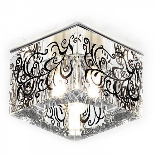 Встраиваемый светильник Ambrella light Glass D1006 CH/BK