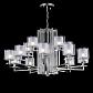 Подвесная люстра Crystal Lux Nicolas SP-PL10+5 Nickel/White - фото №1