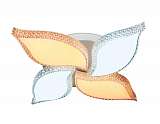 Люстра Ambrella light FK211/4 WH 72W D450