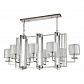 Подвесная люстра Crystal Lux Nicolas SP8 L1000 Nickel/White - фото №1