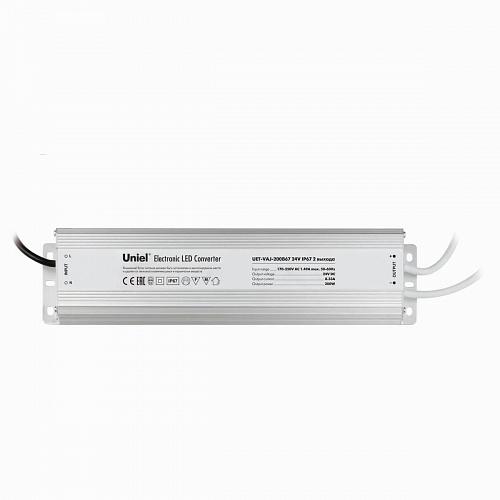 Блок питания (10591) Uniel 24V 200W IP67 8,35A UET-VAJ-200B67