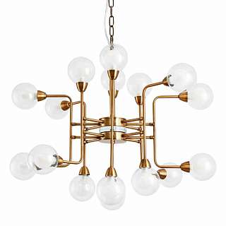 Подвесные люстры латунного цвета