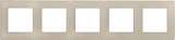 Рамка 5-постовая Legrand Etika слоновая кость 672515