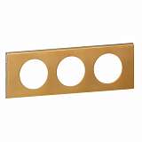 Рамка 3-постовая Legrand Celiane золото 069133