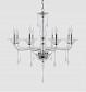 Подвесная люстра Crystal Lux Monica SP8 Chrome/Transparent - фото №2