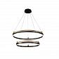 Подвесная люстра Crystal Lux FERNANDO SP123W LED D600+800 BLACK/GOLD - фото №2