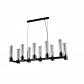 Подвесная люстра Crystal Lux OTONO SP10 L980 BLACK CHROMIUM/TRANSPARENTE - фото №1