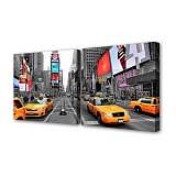 Модульная картина По улицам Нью-Йорка III Toplight 50x100см TL-M2049