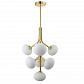 Подвесная люстра Crystal Lux ALICIA SP7 GOLD/WHITE - фото №1