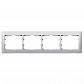 Рамка 4-постовая Legrand Galea Life алюминий 771304 - фото №1