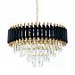 Подвесная люстра Lumina Deco Funneli LDP 6003-500 BK+F.GD - фото №1