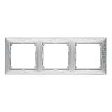 Рамка 3-постовая Legrand Valena алюминий модерн 770343