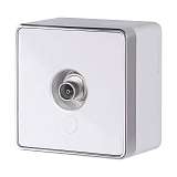 ТВ-розетка Werkel Gallant оконечная белая W5083001 4690389164712