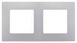 Рамка 2-постовая Legrand Etika алюминий 672552