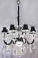 Подвесная люстра Lumina Deco Denica LDP 66249-8 BK - фото №2