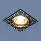 Встраиваемый светильник Elektrostandard 120071 MR16 BK/SL черный/серебро 4690389060328 - фото №1