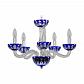 Подвесная люстра Bohemia Ivele 1309/5/165 Ni Cl/Clear-Blue/H-1H - фото №1