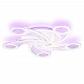 Потолочная светодиодная люстра Ambrella light Acrylica Original FA4476 - фото №1