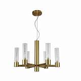 Подвесная люстра Crystal Lux OTONO SP6+1 BRASS/TRANSPARENTE