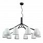 Подвесная люстра Crystal Lux ENRIQUE SP10 BLACK/WHITE - фото №1