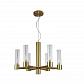 Подвесная люстра Crystal Lux OTONO SP6+1 BRASS/TRANSPARENTE - фото №1