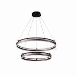 Подвесная люстра Crystal Lux FERNANDO SP123W LED D600+800 COFFEE/BLACK