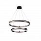 Подвесная люстра Crystal Lux FERNANDO SP123W LED D600+800 COFFEE/BLACK - фото №1