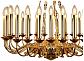 Подвесная люстра iLamp Louvre MD8551-30 GD - фото №3