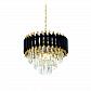 Подвесная люстра Lumina Deco Funneli LDP 6003-400 BK+F.GD - фото №1