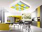 Потолочный светодиодный светильник Ambrella light Orbital Crystal Sand FS1550 WH/SD 192W D715*715 - фото №4