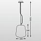 Подвесной светильник Zumaline Vidro OYD-10063C-SP1-SMOKEY - фото №3