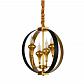 Подвесная люстра Lumina Deco Demetra LDP 1225-4 BK+GD - фото №1