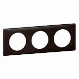 Рамка 3-постовая Legrand Celiane черная перкаль 066743