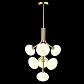 Подвесная люстра Crystal Lux ALICIA SP7 GOLD/WHITE - фото №3