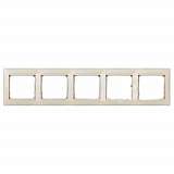 Рамка 5-постовая Legrand Valena жемчужная 770475