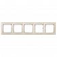 Рамка 5-постовая Legrand Valena жемчужная 770475 - фото №1