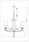 Подвесная люстра Rivoli Principessa 2038-205 Б0038381 - фото №2