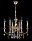 Подвесная люстра Crystal Lux Mercedes SP6 Gold/Color - фото №4