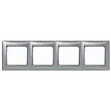 Рамка 4-постовая Legrand Valena алюминий модерн 770344