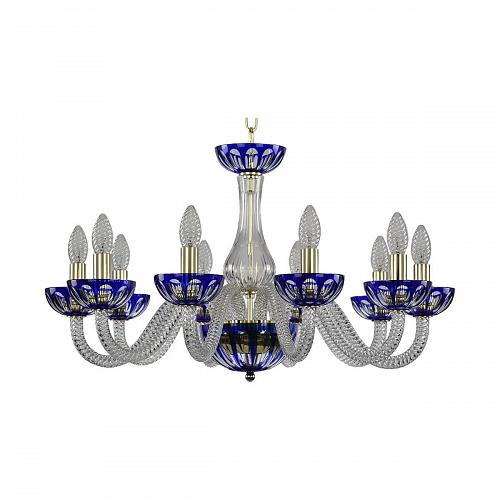 Подвесная люстра Bohemia Ivele 1308/10/240 G Cl/Clear-Blue/H-1H