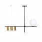 Подвесной светильник Lumina Deco Drino LDP 6042-4 BK+MD - фото №1